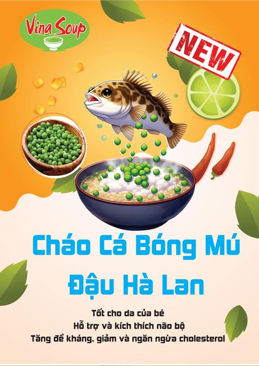 CHÁO DINH DƯỠNG VINASOUP CÁ BÓNG MÚ 