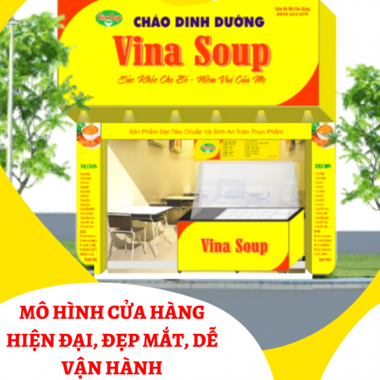 Nhượng quyền thương hiệu cháo dinh dưỡng Vina Soup